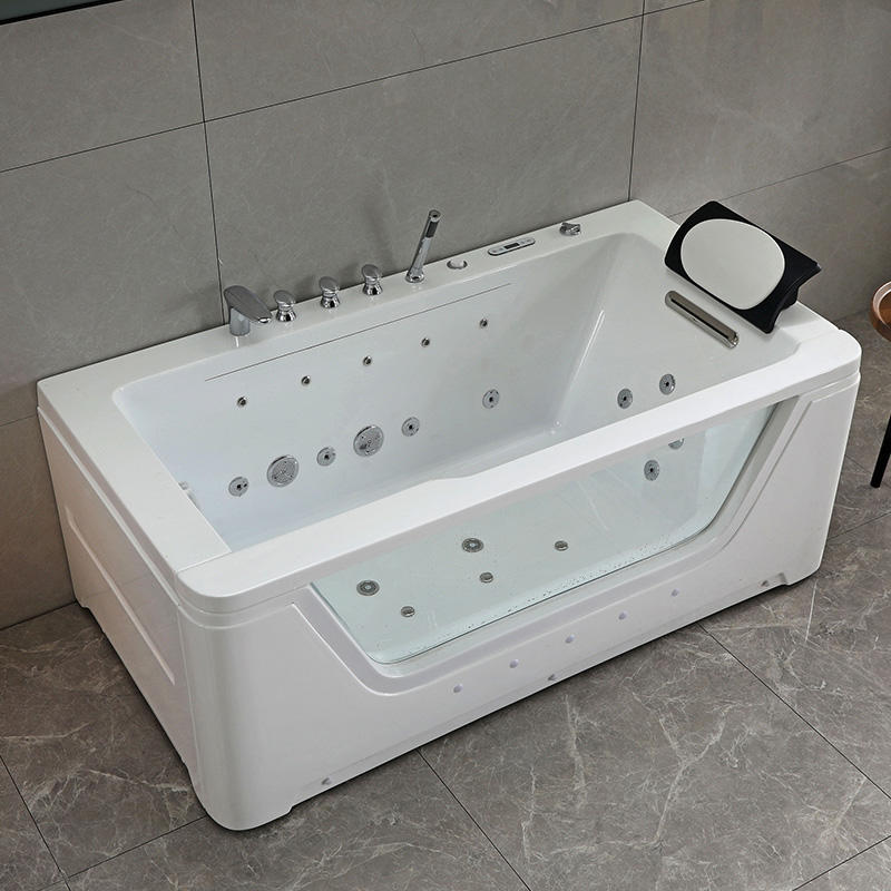 67-дюймовая прямоугольная акриловая массажная ванна с гидромассажем