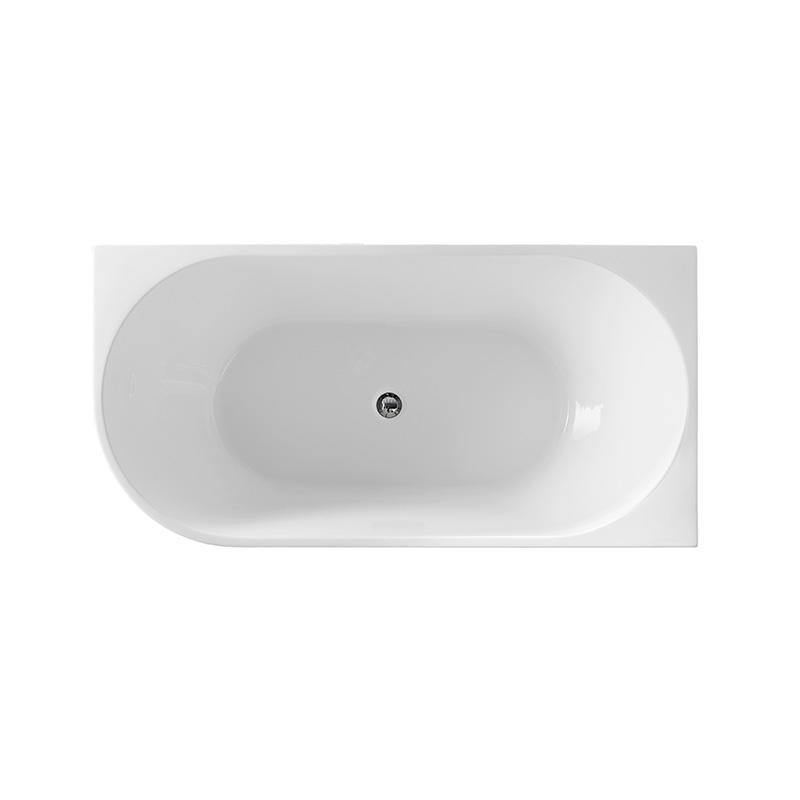 Отдельностоящая угловая ванна Gloss White 1400 1500 1700