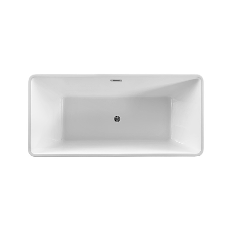 Итальянский дизайн Прямоугольная квадратная акриловая отдельностоящая ванна 1500 1700