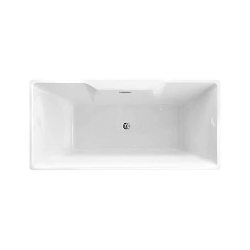 59-дюймовая 67-дюймовая удобная акриловая ванна для купания простого дизайна 6837