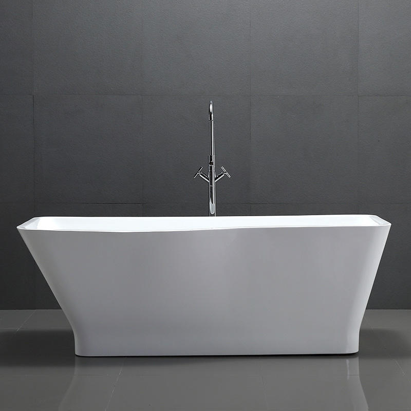 59-дюймовая 67-дюймовая отдельностоящая акриловая ванна с волнистым ободком 6818