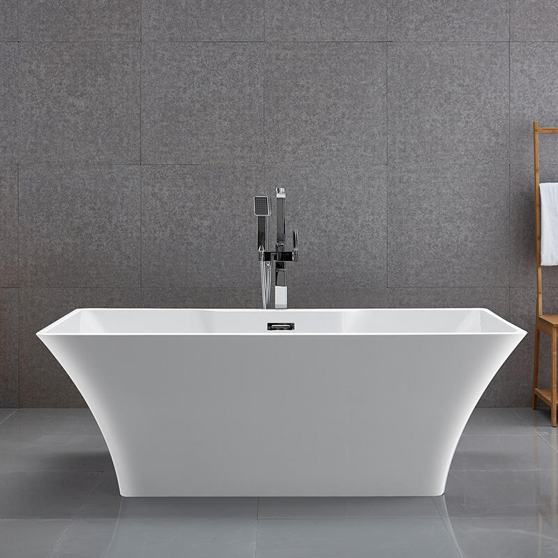 59-дюймовая 67-дюймовая удобная акриловая ванна для купания простого дизайна 6837